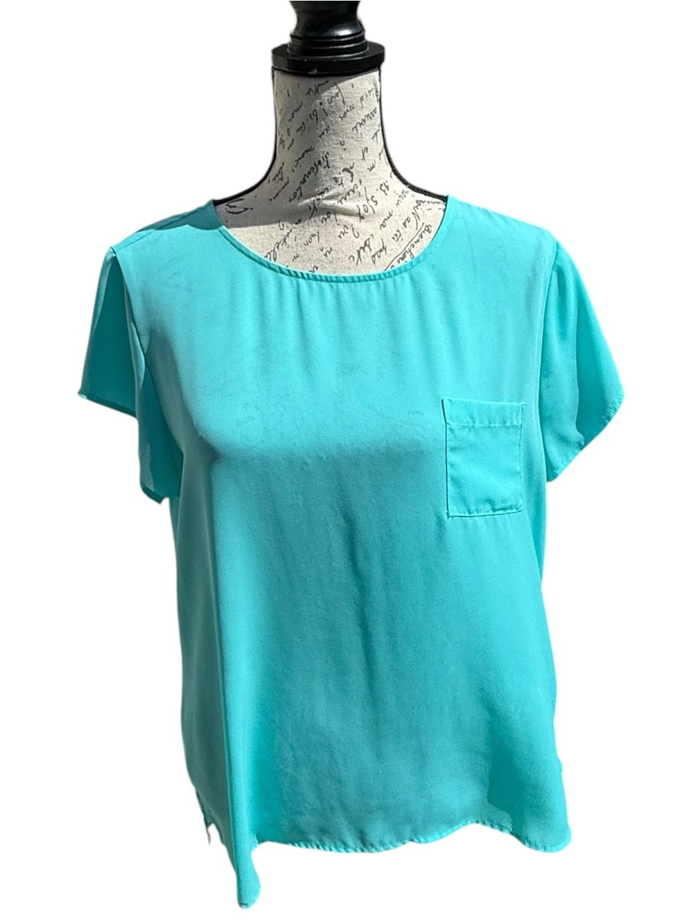 The Limited Mint Green Sheer T-shirt Blouse Size Large